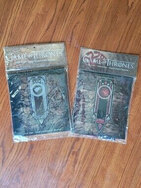 Game of Thrones Tournament Banner Set House Stark & House Targaryen NWT/sealed